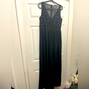Black maxi dress